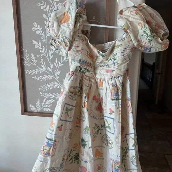 Abercrombie & Fitch Cream Puff Sleeve Sundress - Picture 1 of 4